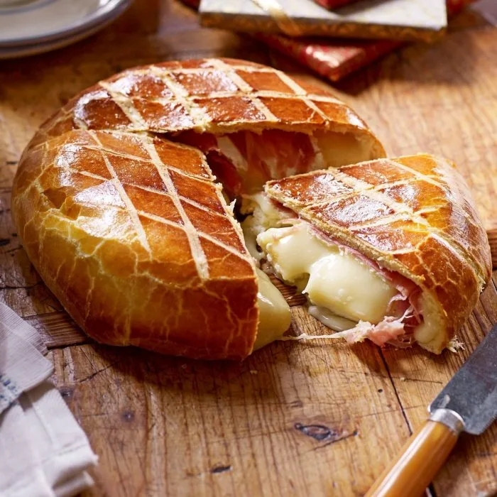 Brie in Prosciutto and Brioche Crust