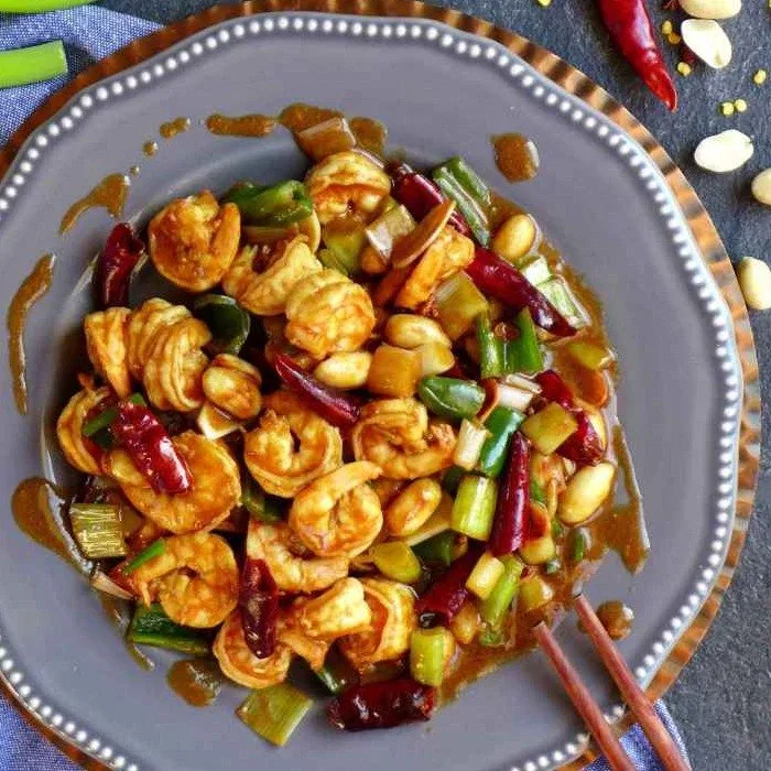 Sichuan Shrimp with Peanuts