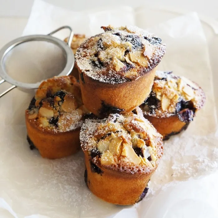 French Blueberry and Lemon Financiers