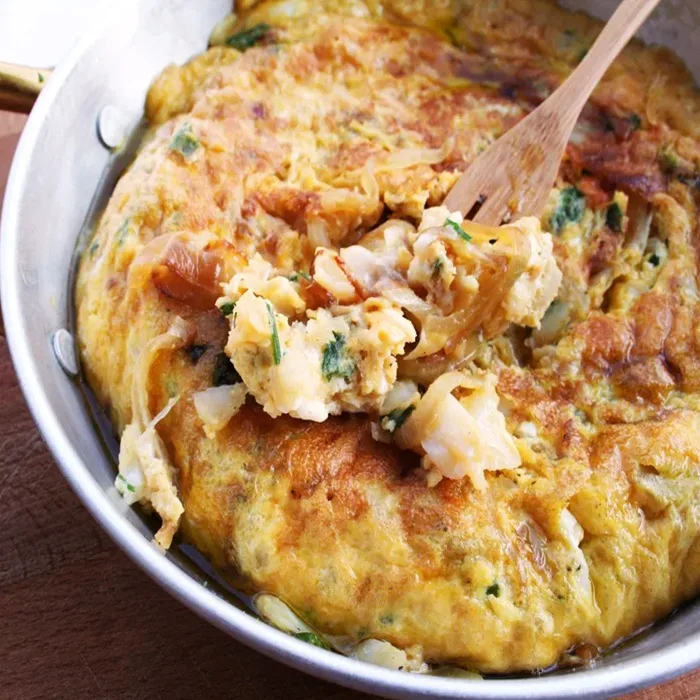 Spanish Tortilla with Salted Cod