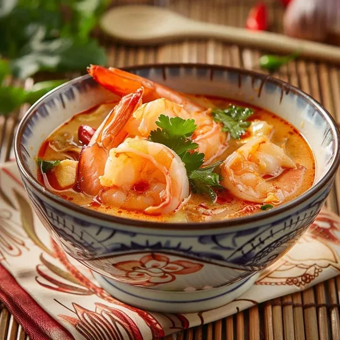 Tom Yam with Royal Prawns