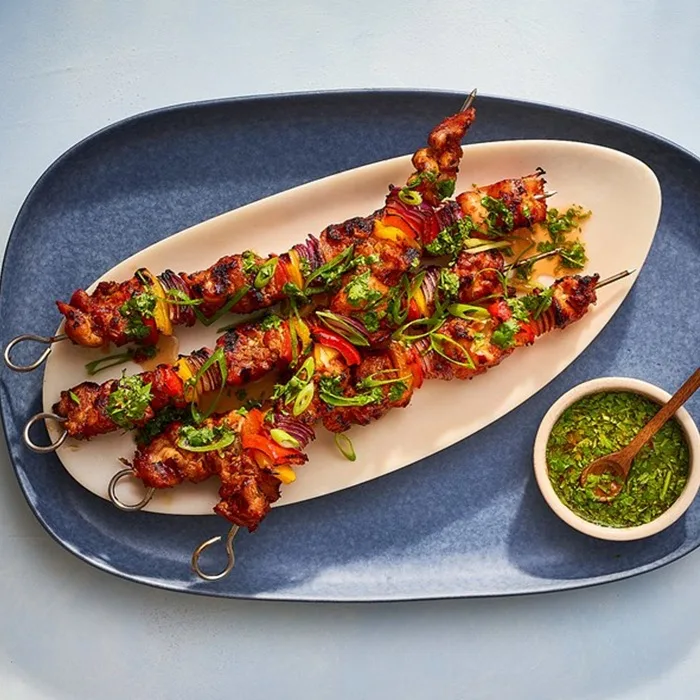 Red Curry Chicken Skewers