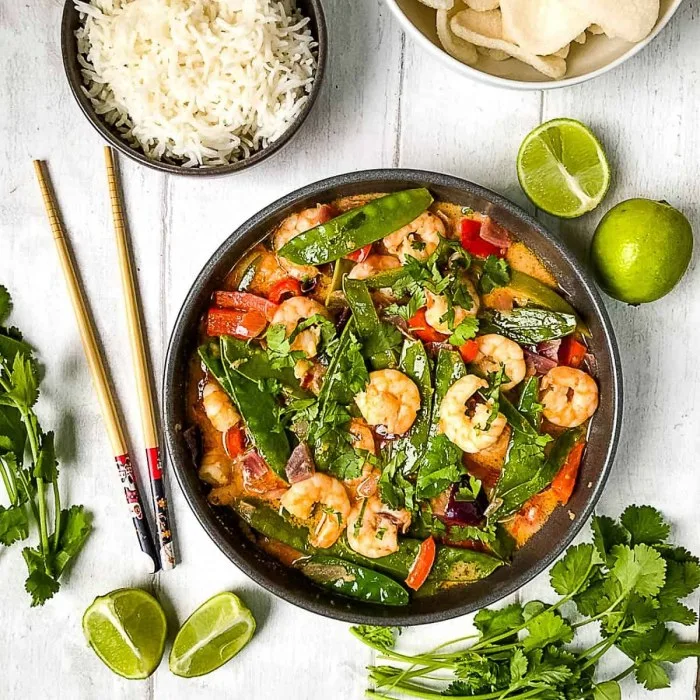 Thai Red Curry with Prawns