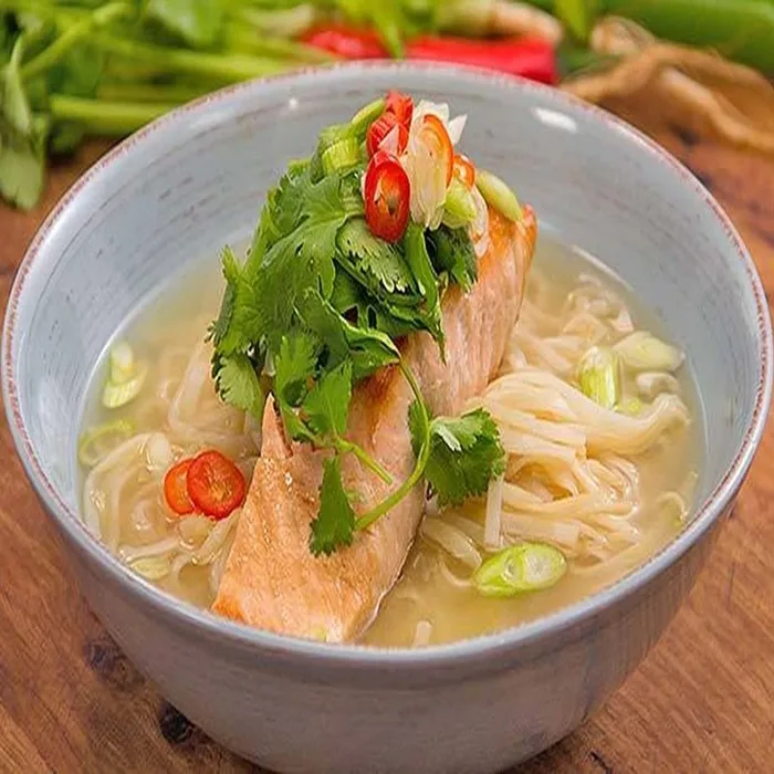 Noodle and Salmon Soup