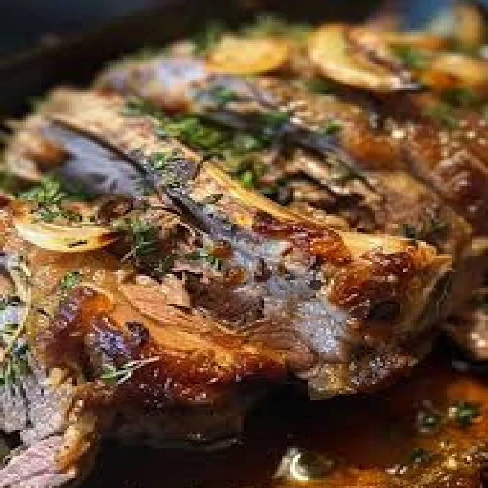 Slow-Roasted Lamb with Cinnamon, Fennel and Citrus