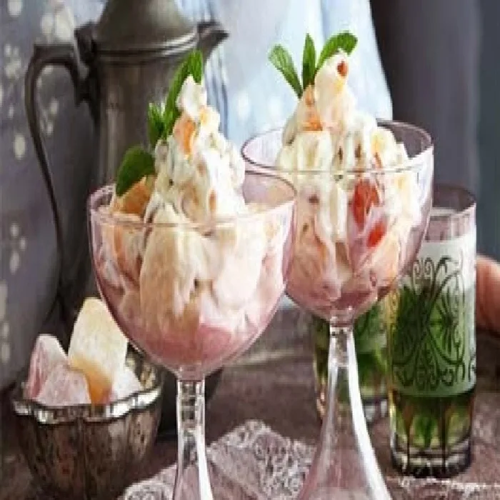 Eton Mess Dessert with Apricots and Turkish Delight