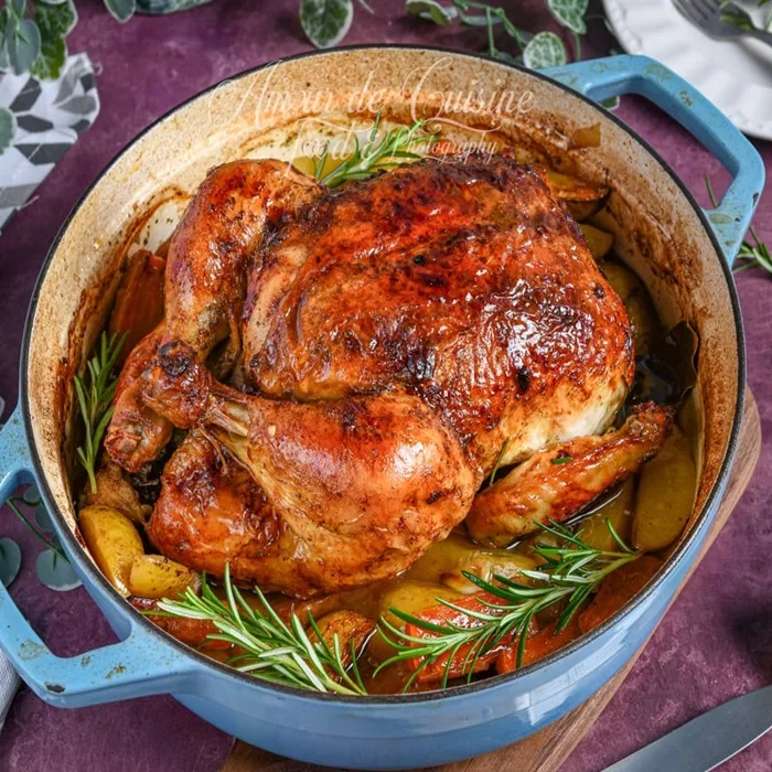 Poulet Rôti à l'Algérienne (Algerian Roasted Chicken)