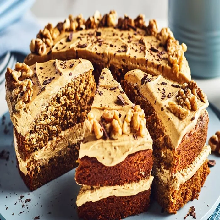Polish Chocolate Cake with Walnuts