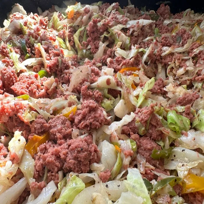 Jamaican-Style Stewed Beef with Cabbage