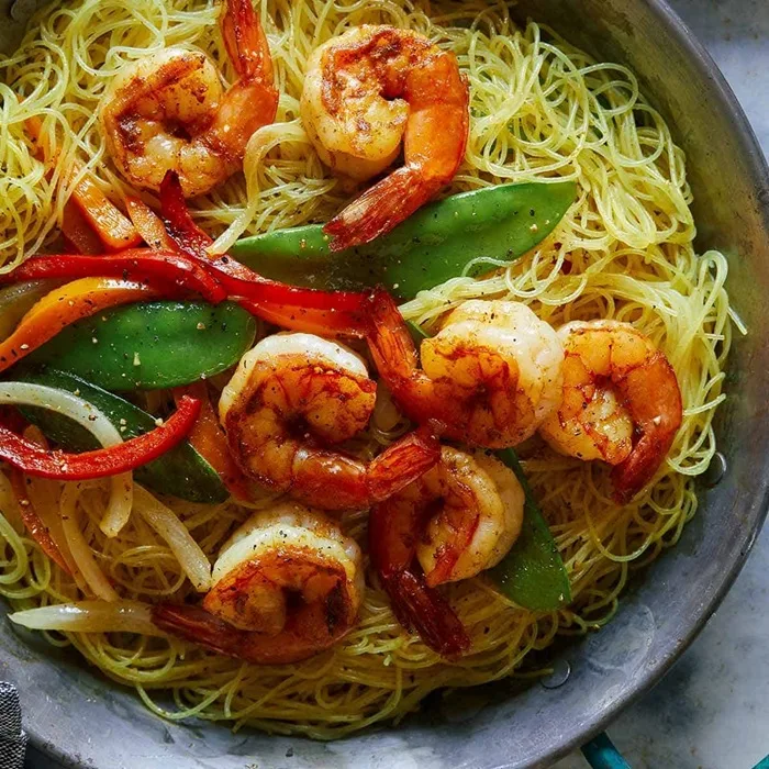 Singapore Shrimp Noodles