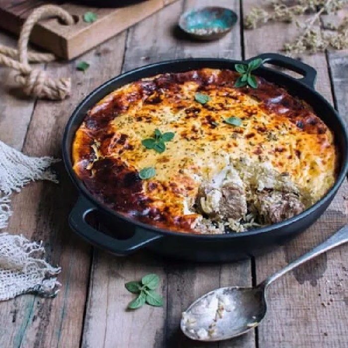Tavë Kosi — Baked Lamb with Yogurt
