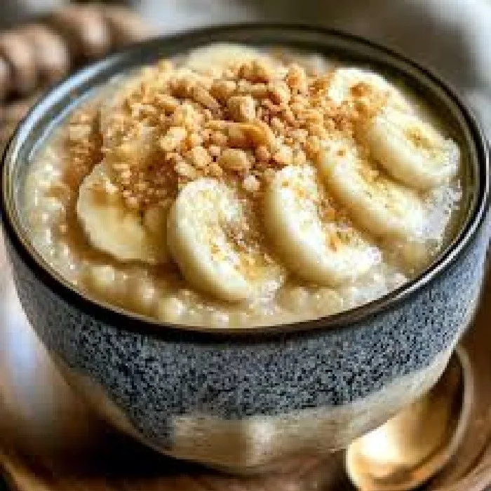 Laotian Tapioca Pudding with Banana